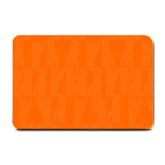 Line Orange Small Doormat  by Mariart