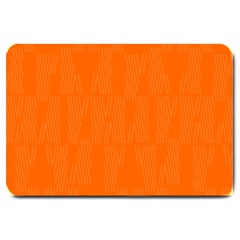 Line Orange Large Doormat  by Mariart