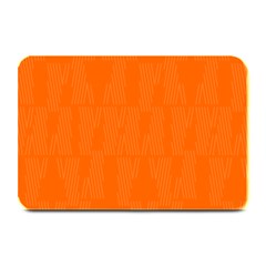 Line Orange Plate Mats by Mariart