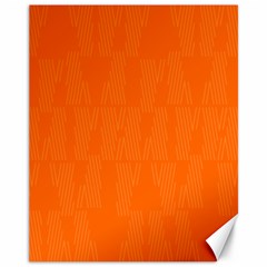 Line Orange Canvas 11  X 14   by Mariart