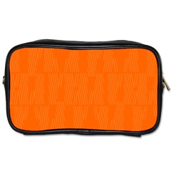 Line Orange Toiletries Bags