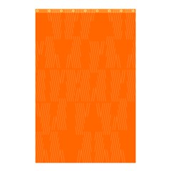 Line Orange Shower Curtain 48  X 72  (small)  by Mariart