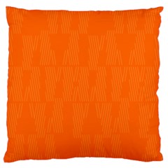 Line Orange Large Cushion Case (two Sides) by Mariart