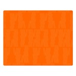 Line Orange Double Sided Flano Blanket (Large)  80 x60  Blanket Front