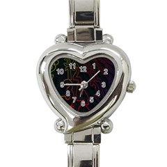 Neon Number Heart Italian Charm Watch by Mariart