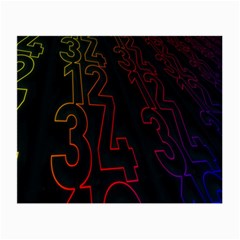 Neon Number Small Glasses Cloth