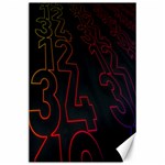 Neon Number Canvas 24  x 36  23.35 x34.74  Canvas - 1