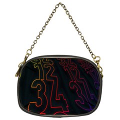 Neon Number Chain Purses (one Side) 