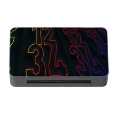 Neon Number Memory Card Reader With Cf