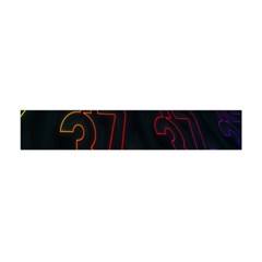 Neon Number Flano Scarf (mini)