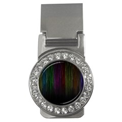 Line Rain Rainbow Light Stripes Lines Flow Money Clips (cz) 