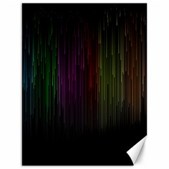 Line Rain Rainbow Light Stripes Lines Flow Canvas 12  X 16  