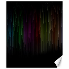 Line Rain Rainbow Light Stripes Lines Flow Canvas 20  X 24  