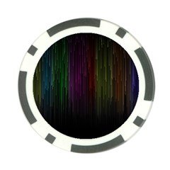 Line Rain Rainbow Light Stripes Lines Flow Poker Chip Card Guard by Mariart