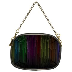 Line Rain Rainbow Light Stripes Lines Flow Chain Purses (one Side)  by Mariart