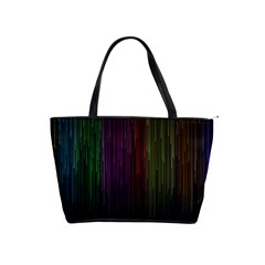 Line Rain Rainbow Light Stripes Lines Flow Shoulder Handbags by Mariart