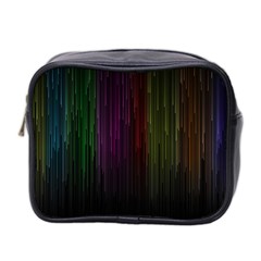 Line Rain Rainbow Light Stripes Lines Flow Mini Toiletries Bag 2-side