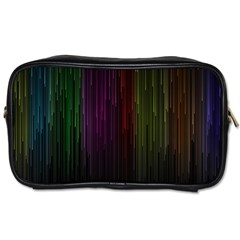 Line Rain Rainbow Light Stripes Lines Flow Toiletries Bags 2-side