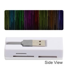 Line Rain Rainbow Light Stripes Lines Flow Memory Card Reader (stick)  by Mariart