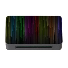 Line Rain Rainbow Light Stripes Lines Flow Memory Card Reader With Cf