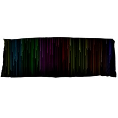 Line Rain Rainbow Light Stripes Lines Flow Body Pillow Case (dakimakura) by Mariart