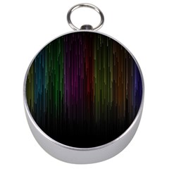 Line Rain Rainbow Light Stripes Lines Flow Silver Compasses by Mariart