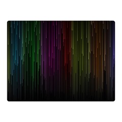 Line Rain Rainbow Light Stripes Lines Flow Double Sided Flano Blanket (mini) 