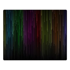 Line Rain Rainbow Light Stripes Lines Flow Double Sided Flano Blanket (large) 