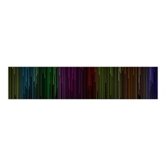 Line Rain Rainbow Light Stripes Lines Flow Velvet Scrunchie by Mariart