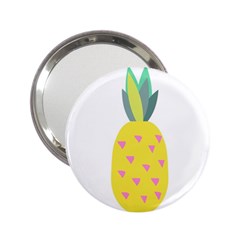 Pineapple Fruite Yellow Triangle Pink 2 25  Handbag Mirrors by Mariart