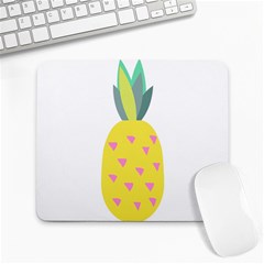 Pineapple Fruite Yellow Triangle Pink Large Mousepads by Mariart