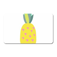 Pineapple Fruite Yellow Triangle Pink Magnet (rectangular) by Mariart