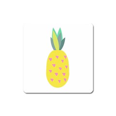 Pineapple Fruite Yellow Triangle Pink Square Magnet