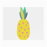 Pineapple Fruite Yellow Triangle Pink Small Glasses Cloth Front