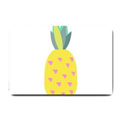 Pineapple Fruite Yellow Triangle Pink Small Doormat  by Mariart