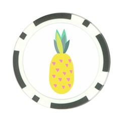 Pineapple Fruite Yellow Triangle Pink Poker Chip Card Guard