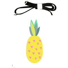 Pineapple Fruite Yellow Triangle Pink Shoulder Sling Bags