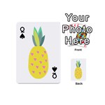 Pineapple Fruite Yellow Triangle Pink Playing Cards 54 (Mini)  Front - SpadeQ