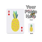 Pineapple Fruite Yellow Triangle Pink Playing Cards 54 (Mini)  Front - Diamond8