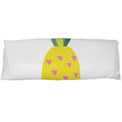 Pineapple Fruite Yellow Triangle Pink Body Pillow Case (dakimakura) by Mariart