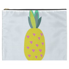 Pineapple Fruite Yellow Triangle Pink Cosmetic Bag (xxxl)  by Mariart