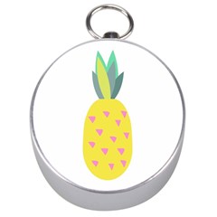 Pineapple Fruite Yellow Triangle Pink Silver Compasses