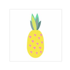 Pineapple Fruite Yellow Triangle Pink Small Satin Scarf (square) by Mariart