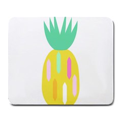 Pineapple Fruite Yellow Triangle Pink White Large Mousepads