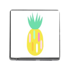 Pineapple Fruite Yellow Triangle Pink White Memory Card Reader (square)