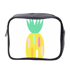 Pineapple Fruite Yellow Triangle Pink White Mini Toiletries Bag 2-side