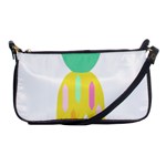 Pineapple Fruite Yellow Triangle Pink White Shoulder Clutch Bags Front