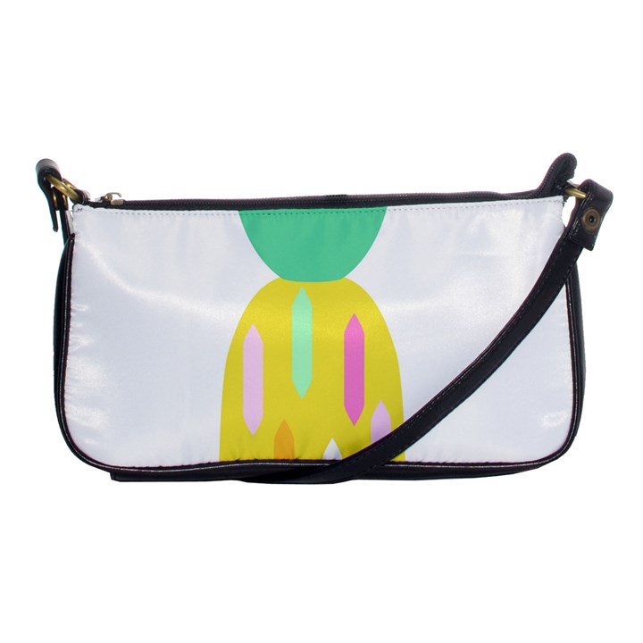 Pineapple Fruite Yellow Triangle Pink White Shoulder Clutch Bags