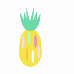 Pineapple Fruite Yellow Triangle Pink White Small Garden Flag (two Sides)