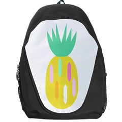 Pineapple Fruite Yellow Triangle Pink White Backpack Bag